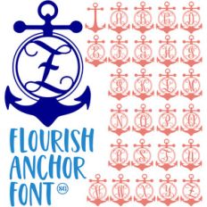 sg flourish anchor font