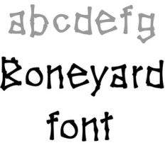 boneyard font