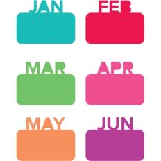 months of year tabs