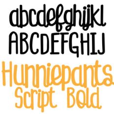 zp hunniepants script bold
