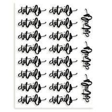 sticker sheet - details