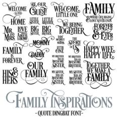 family inspirations font
