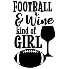 football and wine girl