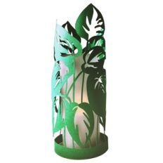 tropical leaves papercut lantern