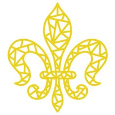geometric fleur-de-lis