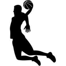 basketball player dunking