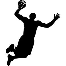 basketball player dunking