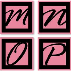 block letters m-p
