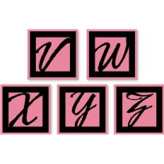 block letters v - z