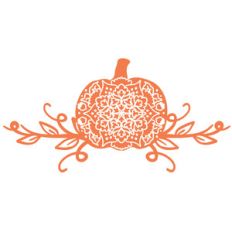 pumpkin mandala with vines