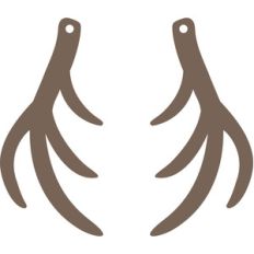 antler earrings