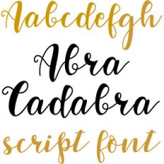abra cadabra script font