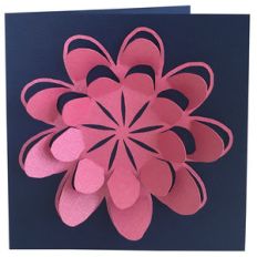 3d flower pop up card