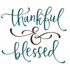 thankful and blessed phrase