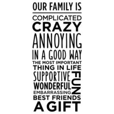 our family is crazy list