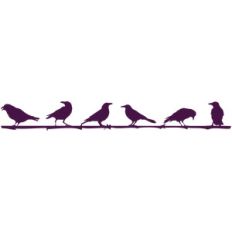 crows on a wire