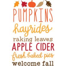 welcome fall