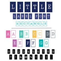 little label font - rectangle