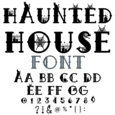 haunted house font