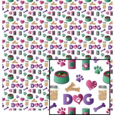 colorful dog pattern