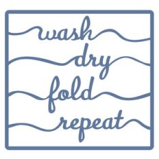 laundry day - wash, dry, fold, repeat