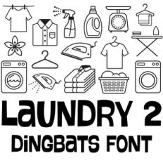 laundry 2 dingbats font