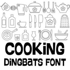 cooking dingbats font