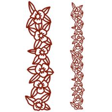 roman flower repeating border