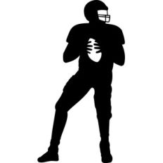 football player silhouette