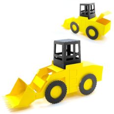 3d tractor loader construction box