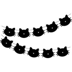 cat face garland