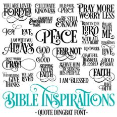 bible inspirations font