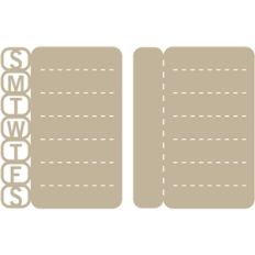 3x4 weekdays journaling