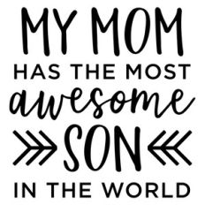 my mom has the most awesome son phrase