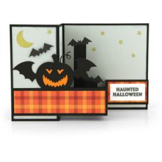 pop up box card halloween pumpkin