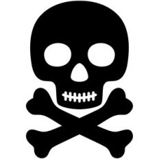 halloween skull crossbones