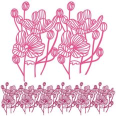 japanese anemone repeating border