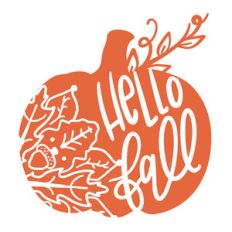 hello fall pumpkin mandala