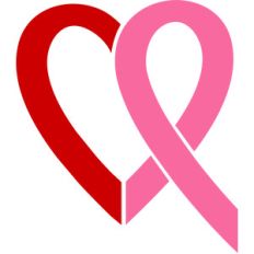 heart cancer ribbon