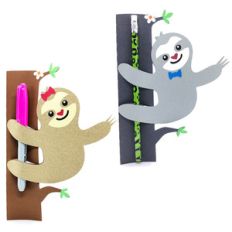 pencil holder sloth card