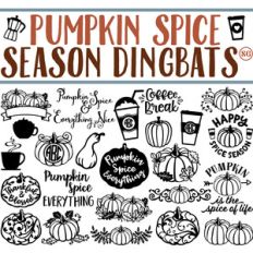 sg pumpkin spice season dingbats