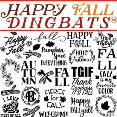 sg happy fall dingbats