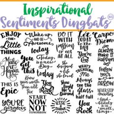 sg inspirational sentiments dingbats