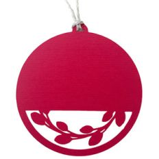 leaf wreath gift tag