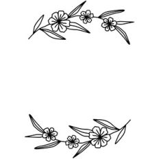 floral flourish flower wreath