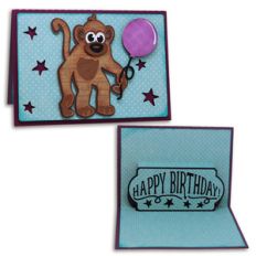 a2 pop-up monkey birthday