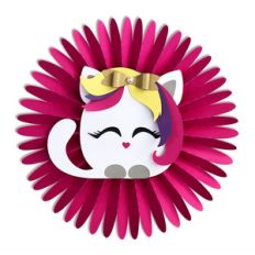rosette with cute kitten