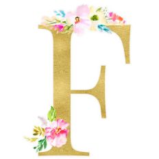 f floral monogram