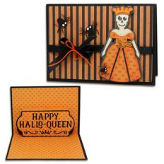 a2 pop up hallo-queen card