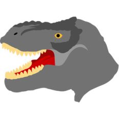 dinosaur t-rex face